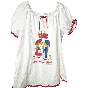 Vintage 1979 Kids Are Really Great Graphic Nightshirt Pajama Top‎ Medium